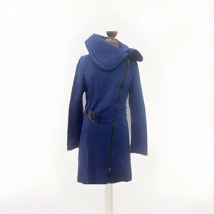 Soia & Kyo Women’s Trench Coat Zipper Belted Jacket Size XS Designer